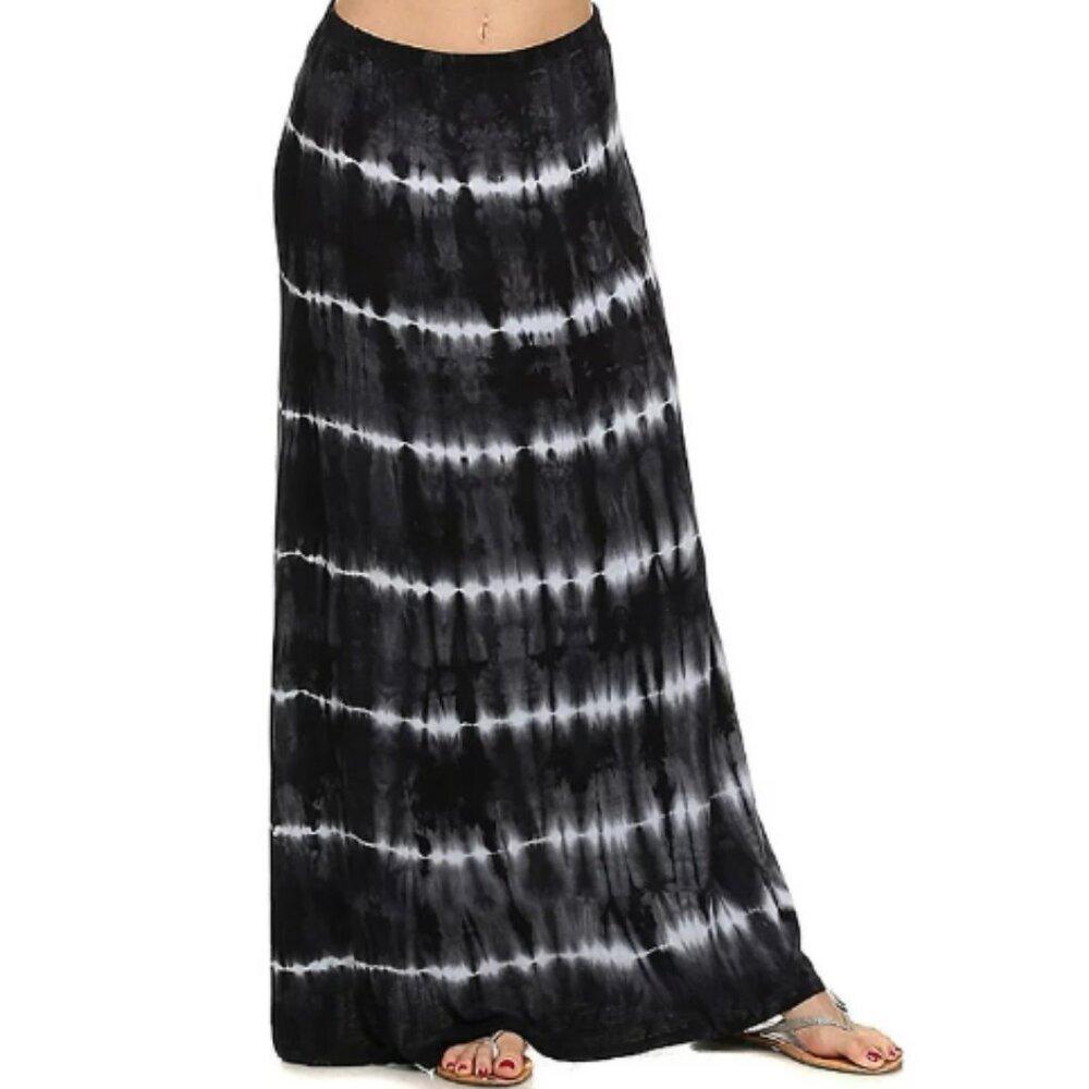 Women's Tryst Long Maxi Tie-Dyed Jersey Skirt